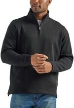 Long Sleeve Fleece Quarter-zip, Caviar, Large at Amazon Men’s Clothing store