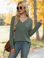 Womens Tops Trendy Winter Clothing Womens Sweaters Early Fall Fashion Must Haves Clothes Fall Outfits for Women 2025 Long Sleeve Shirts Business Dressy Casual Comfiest Airport Outfits Teachers Work at Amazon Women’s Clothing store - Image 2