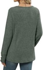 Womens Tops Trendy Winter Clothing Womens Sweaters Early Fall Fashion Must Haves Clothes Fall Outfits for Women 2025 Long Sleeve Shirts Business Dressy Casual Comfiest Airport Outfits Teachers Work at Amazon Women’s Clothing store - Image 4