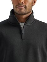 Long Sleeve Fleece Quarter-zip, Caviar, Large at Amazon Men’s Clothing store - Image 4