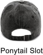 NPJY Vintage Washed Distressed Cotton Dad Hat Baseball Cap Adjustable Trucker Unisex Hats Black at Amazon Men’s Clothing store - Image 5