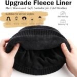 Wmcaps Winter Men Women Fleece Lined Beanie Knitted Hats, Soft Thermal Stocking Skull Caps for Cold Weather, Fashion Headwear for Outdoor (Black) at Amazon Men’s Clothing store - Image 2