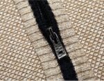 Yeokou Men's Slim Fit Zip Up Casual Knitted Cardigan Sweaters with Pockets (Large, Khaki) at Amazon Men’s Clothing store - Image 3