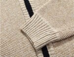 Yeokou Men's Slim Fit Zip Up Casual Knitted Cardigan Sweaters with Pockets (Large, Khaki) at Amazon Men’s Clothing store - Image 4