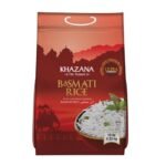 Authentic Extra Long Basmati Rice by Khazana in 10 lb Bag - Aromatic and Flavorful Indian Grain - Non-GMO, Gluten Free, Kosher, Cholesterol Free : Grocery & Gourmet Food