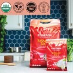 Authentic Extra Long Basmati Rice by Khazana in 10 lb Bag - Aromatic and Flavorful Indian Grain - Non-GMO, Gluten Free, Kosher, Cholesterol Free : Grocery & Gourmet Food - Image 3