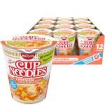 Nissin Cup Noodles Ramen Noodle Soup, Chicken, Microwaveable Paper Cup, 2.25 Ounce (Pack of 12) : Grocery & Gourmet Food